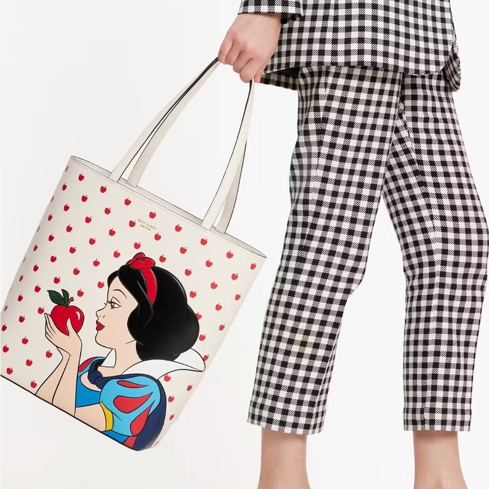 Kate Spade White and Red Polka Dot Tote Bag